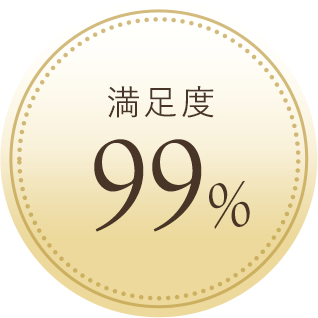 満足度99%