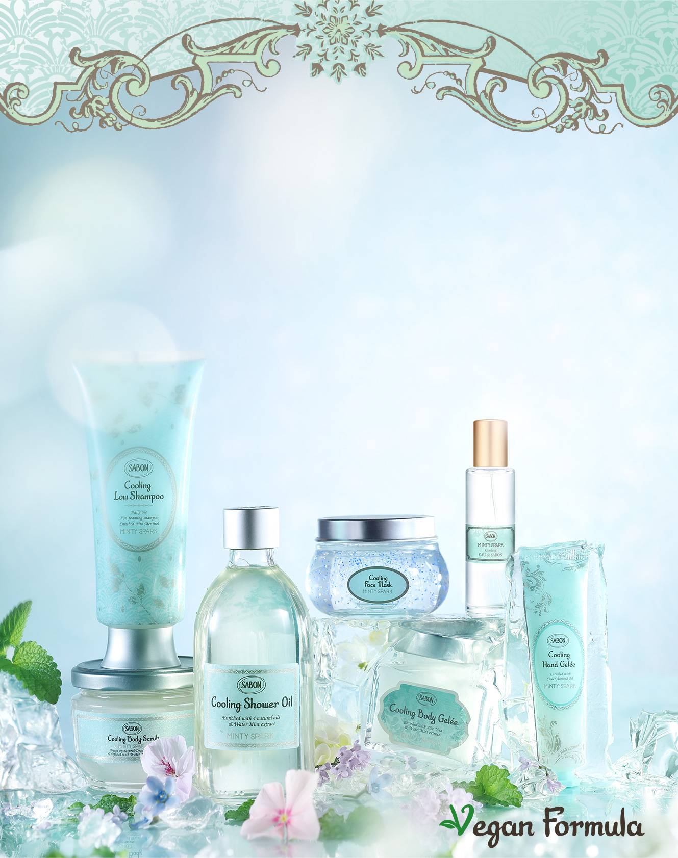 SABON MINTY SPARK セット ボディスクラブ シャワーオイル海外