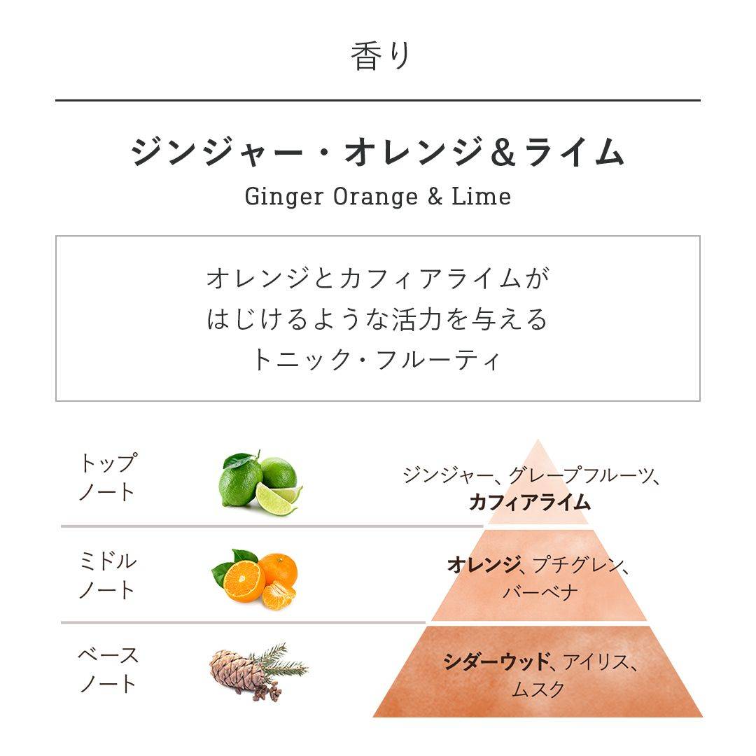 アロマ ジンジャー・オレンジ＆ライムの商品画像