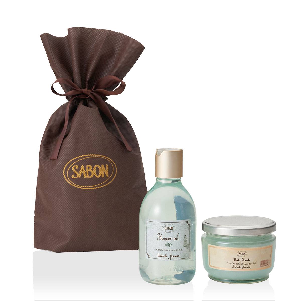 SABON デリケート・ジャスミン シャワーオイル＆スクラブ＆ボディー 